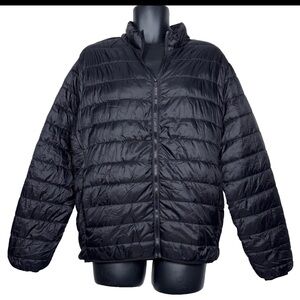 Zara Men’s L Packable Puffer jacket Lightweight Black